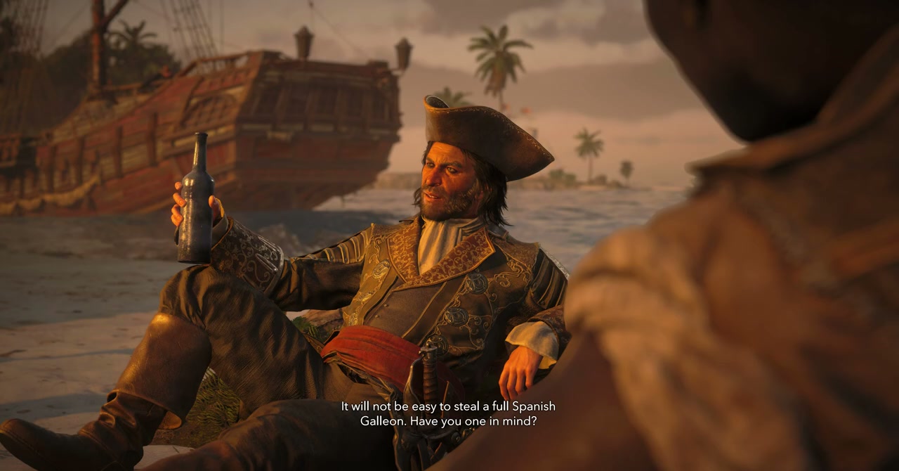The Jackdaw upgrade menu at any harbormaster. Hull armor is always your first purchase.